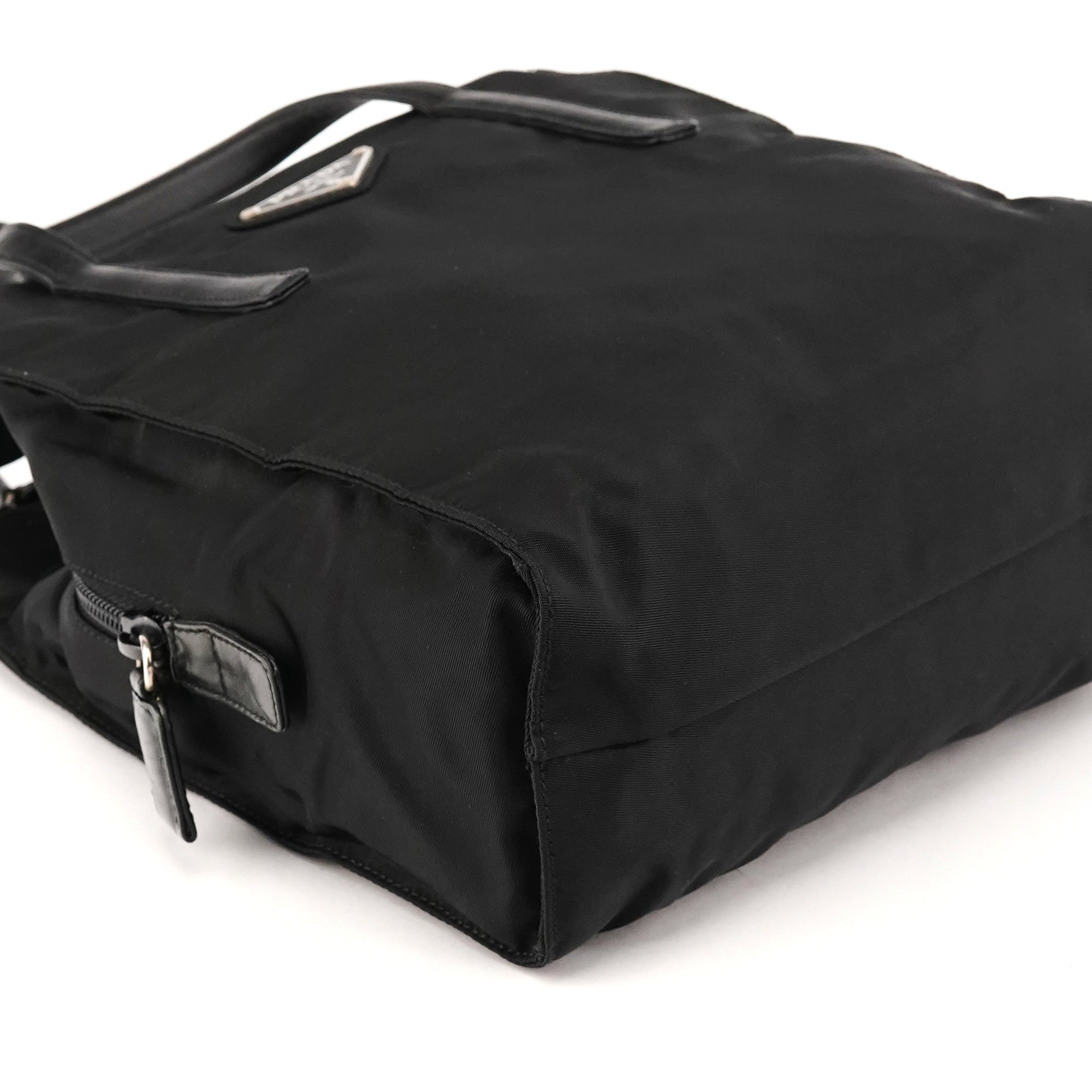 Prada 1995 Tessuto Nappa tote i sort nylon
