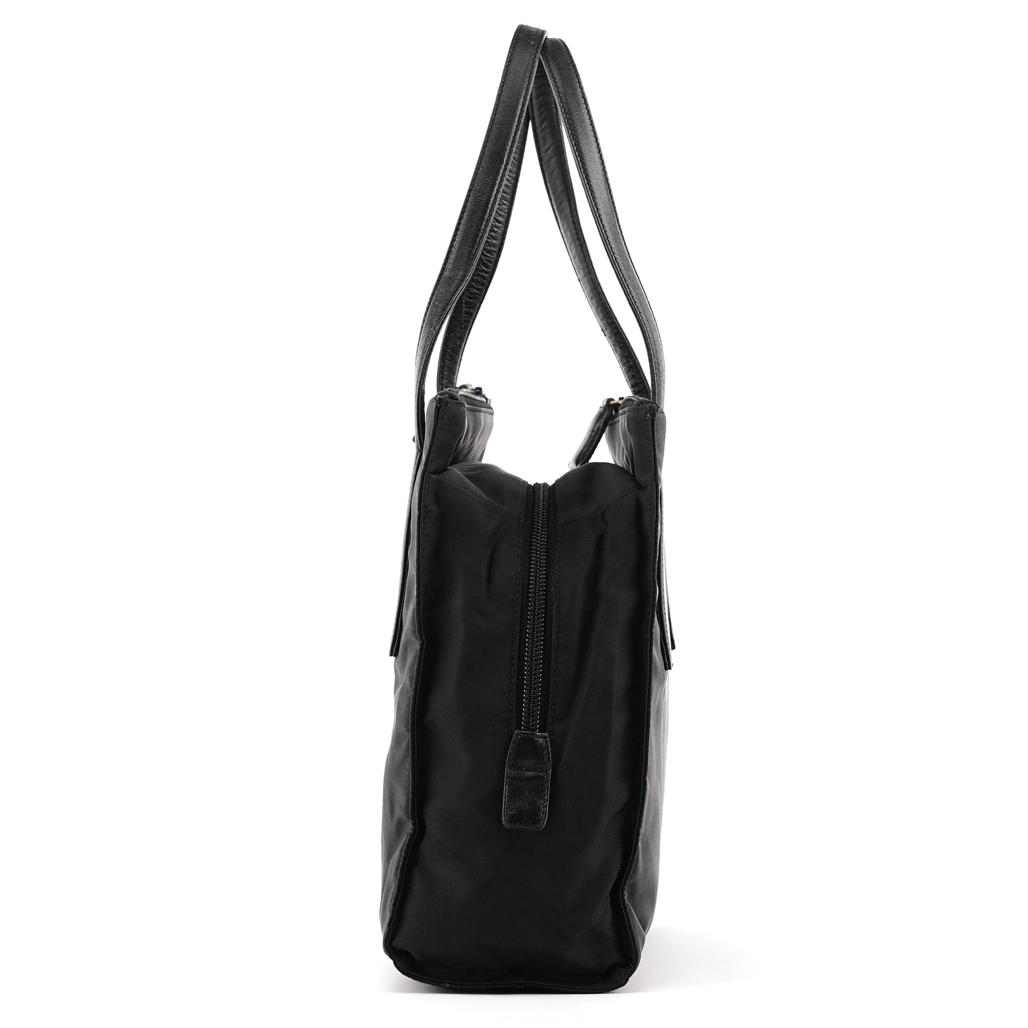 Prada 1995 Tessuto Nappa tote i sort nylon