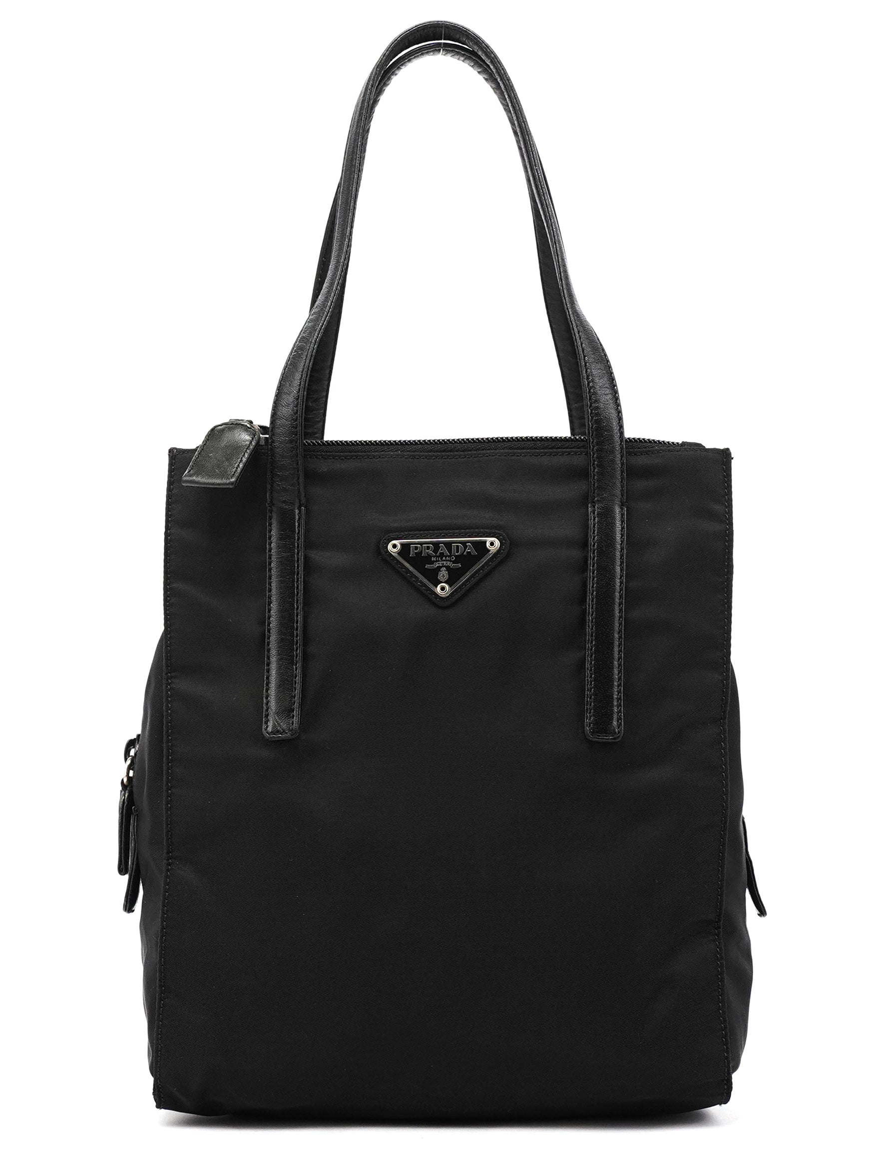 Prada 1995 Tessuto Nappa tote i sort nylon