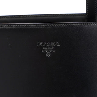 Prada 1995 Black Vitello Calfskin Tote Bag