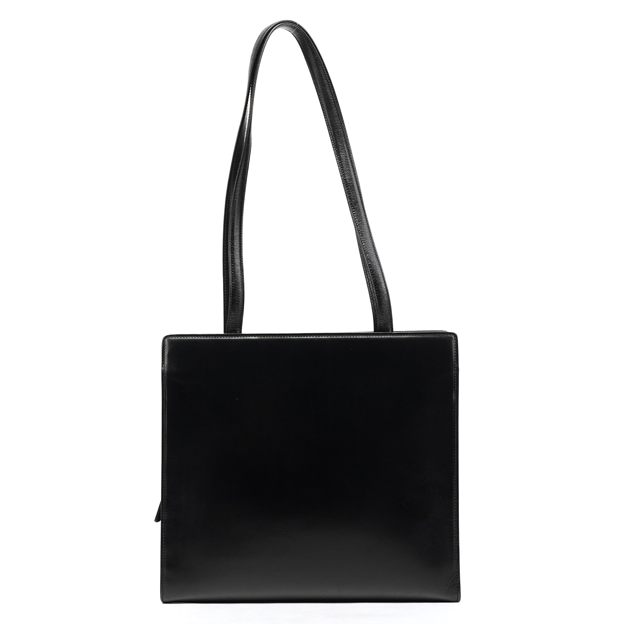 Prada 1995 Black Vitello Sport Tote Bag