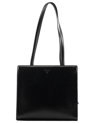 Prada 1995 Black Vitello Sport Tote Bag