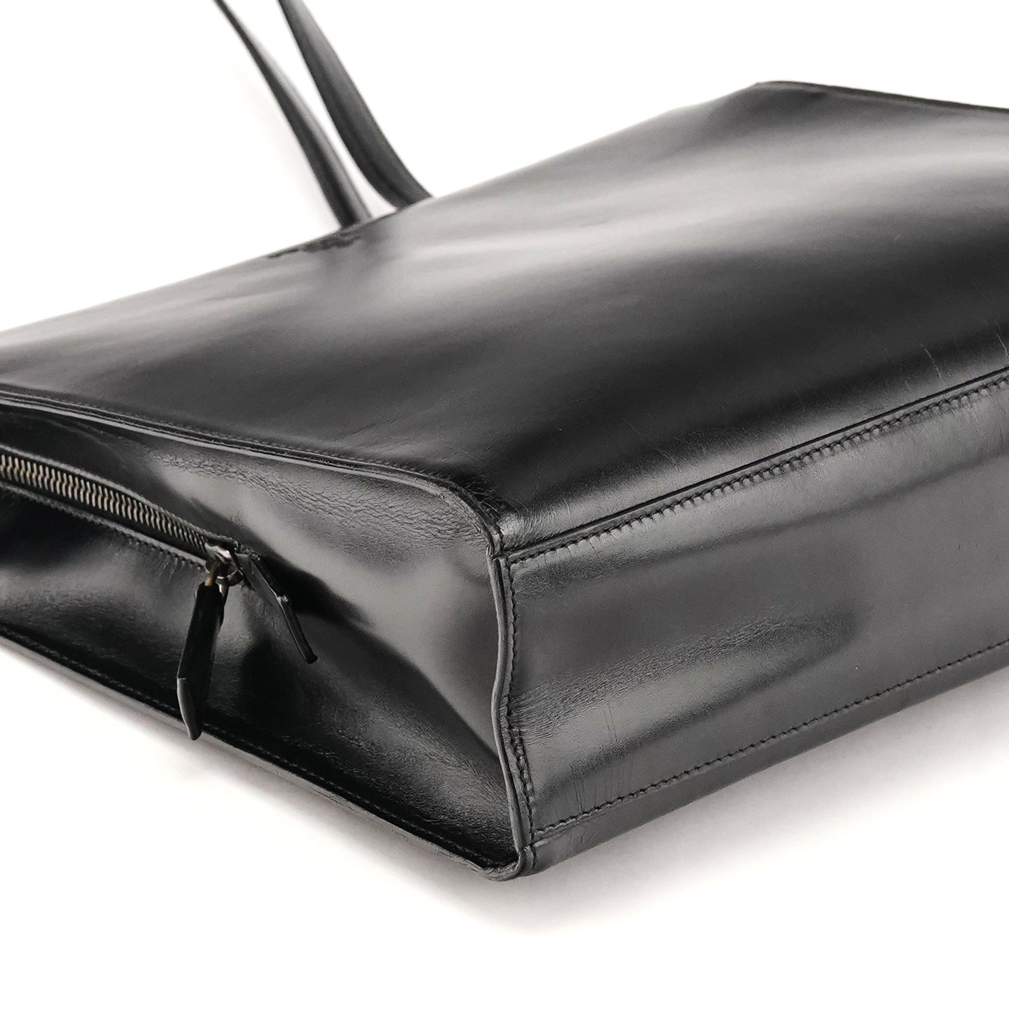 Prada 1995 Black Vitello Sport Tote Bag