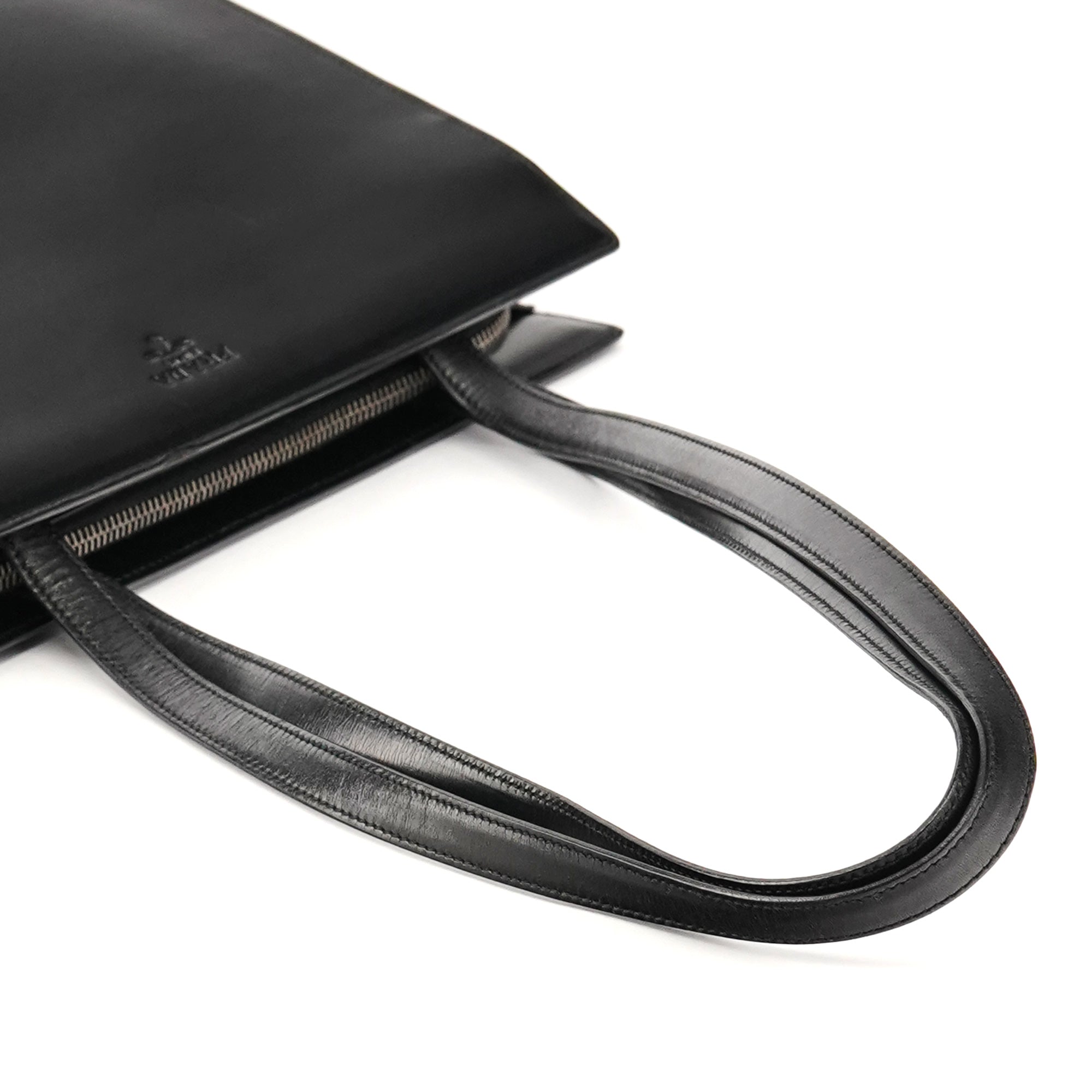 Prada 1995 Black Vitello Sport Tote Bag
