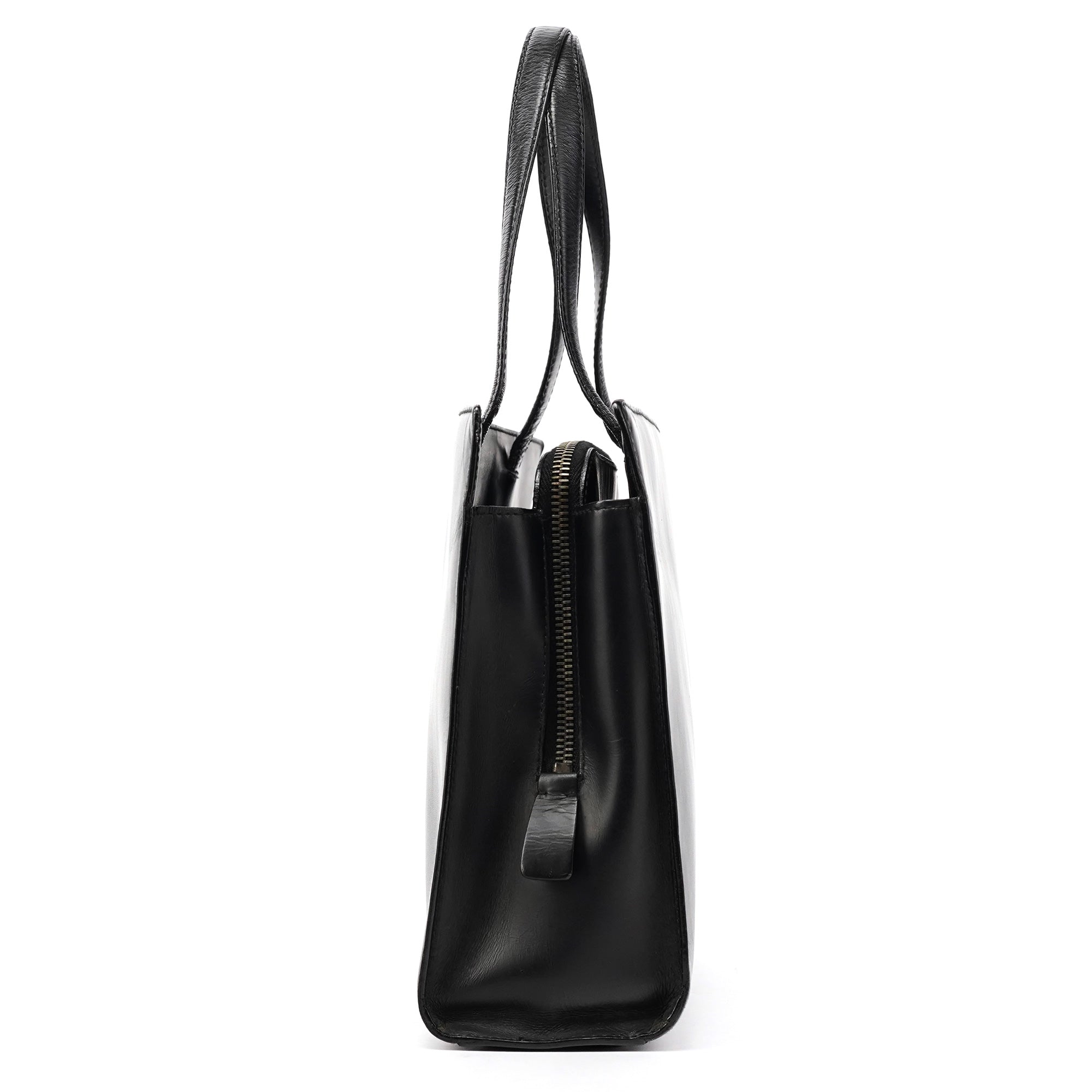 Prada 1995 Black Vitello Sport Tote Bag