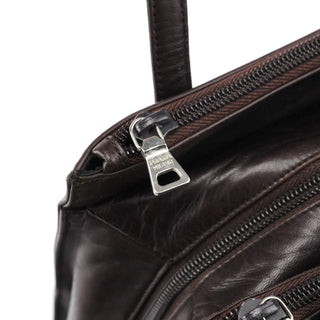 Prada 1995 Brown Nappa Sport Leather Tote Bag