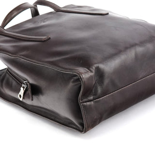 Prada 1995 Brown Nappa Sport Leather Tote Bag