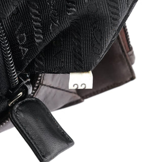 Prada 1995 Brown Nappa Sport Leather Tote Bag