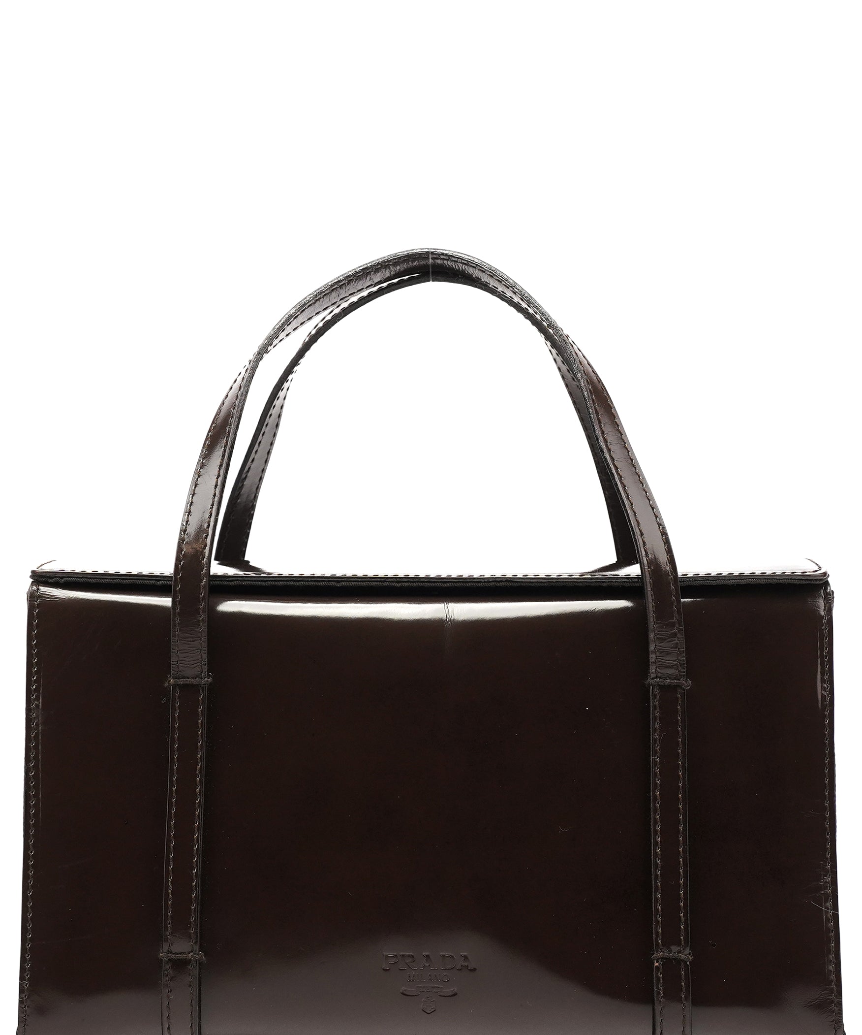 Prada 1995 Brown Spazzolato Handbag