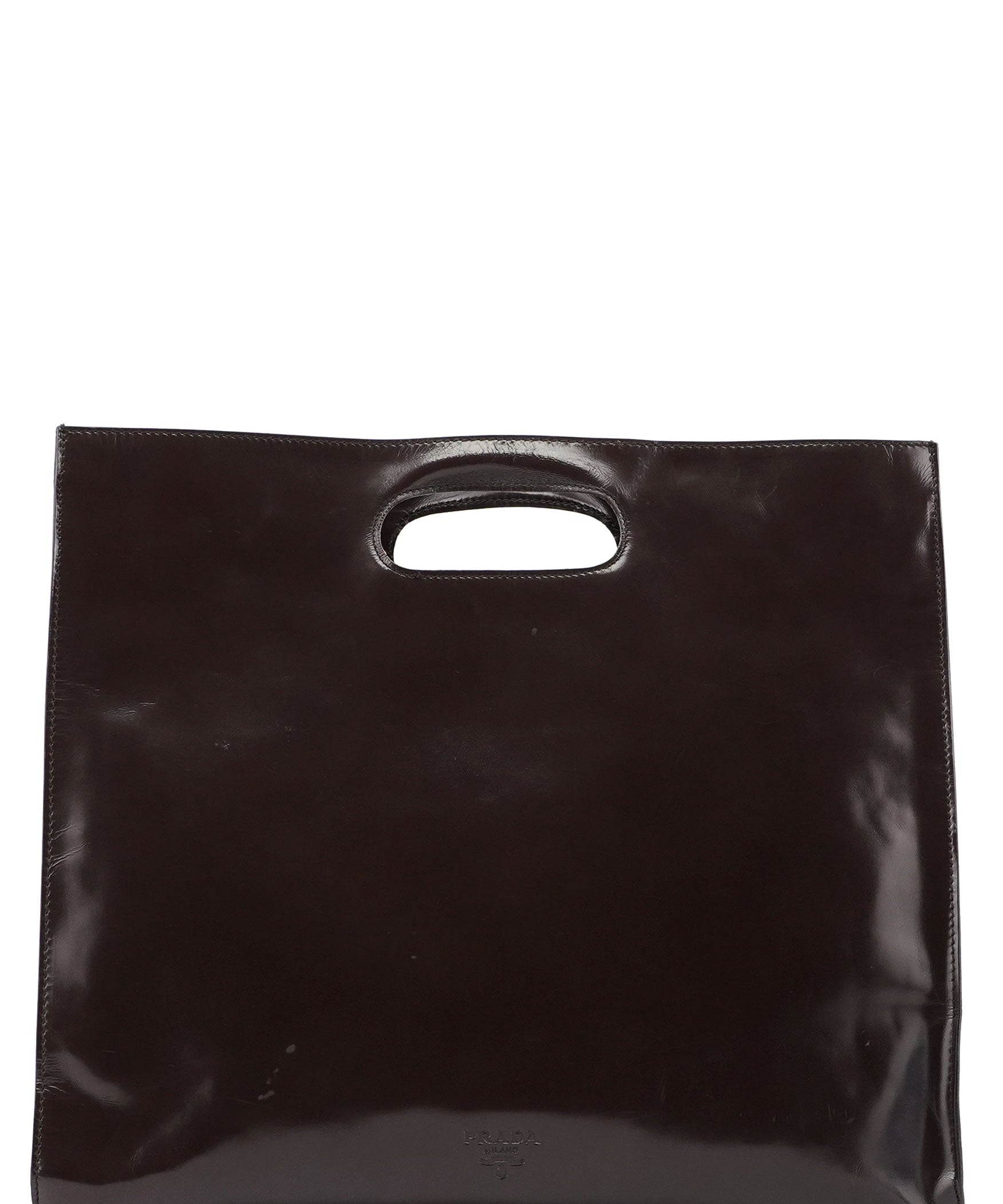 Prada 1995 Brown Spazzolato Handbag