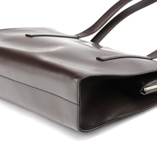 Prada 1995 Brown Spazzolato Sport Clutch Tote Bag