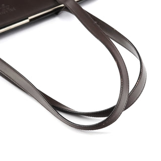 Prada 1995 Brown Spazzolato Sport Clutch Tote Bag