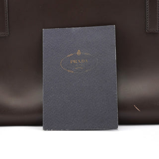 Prada 1995 Brown Spazzolato Sport Clutch Tote Bag