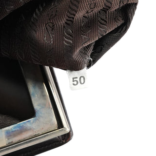 Prada 1995 Brown Spazzolato Sport Clutch Tote Bag