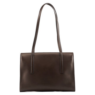 Prada 1995 Brown Spazzolato Sport Clutch Tote Bag