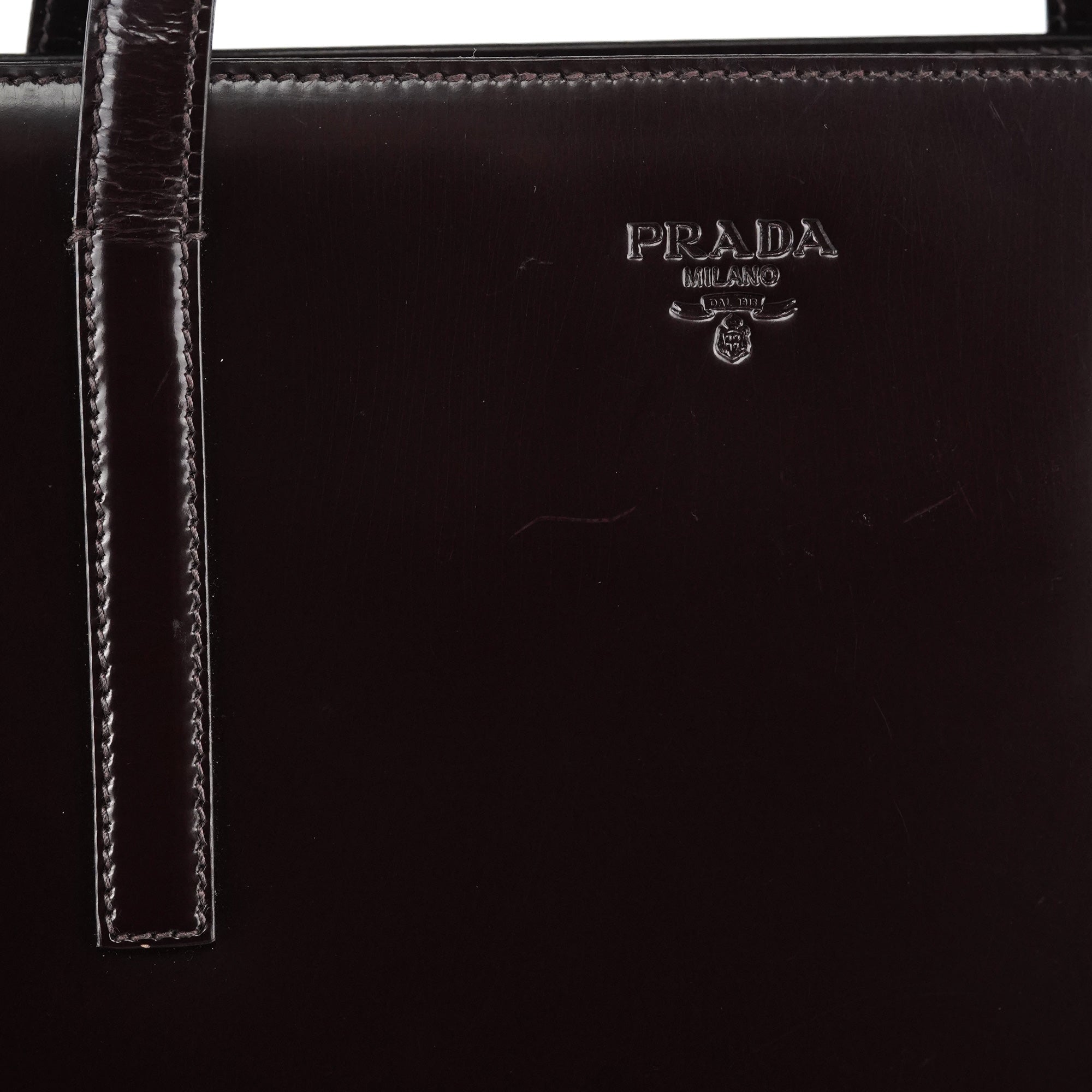 Prada 1995 Brown Spazzolato Sport Tote Bag