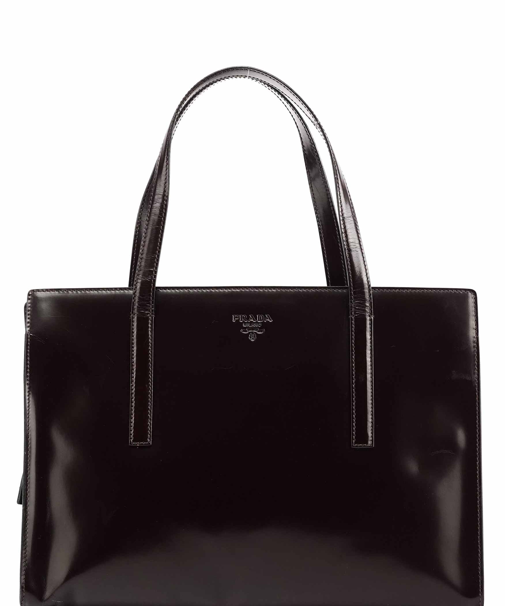 Prada 1995 Brown Spazzolato Sport Tote Bag