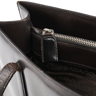 Prada 1995 Brown Spazzolato Sport Tote Bag