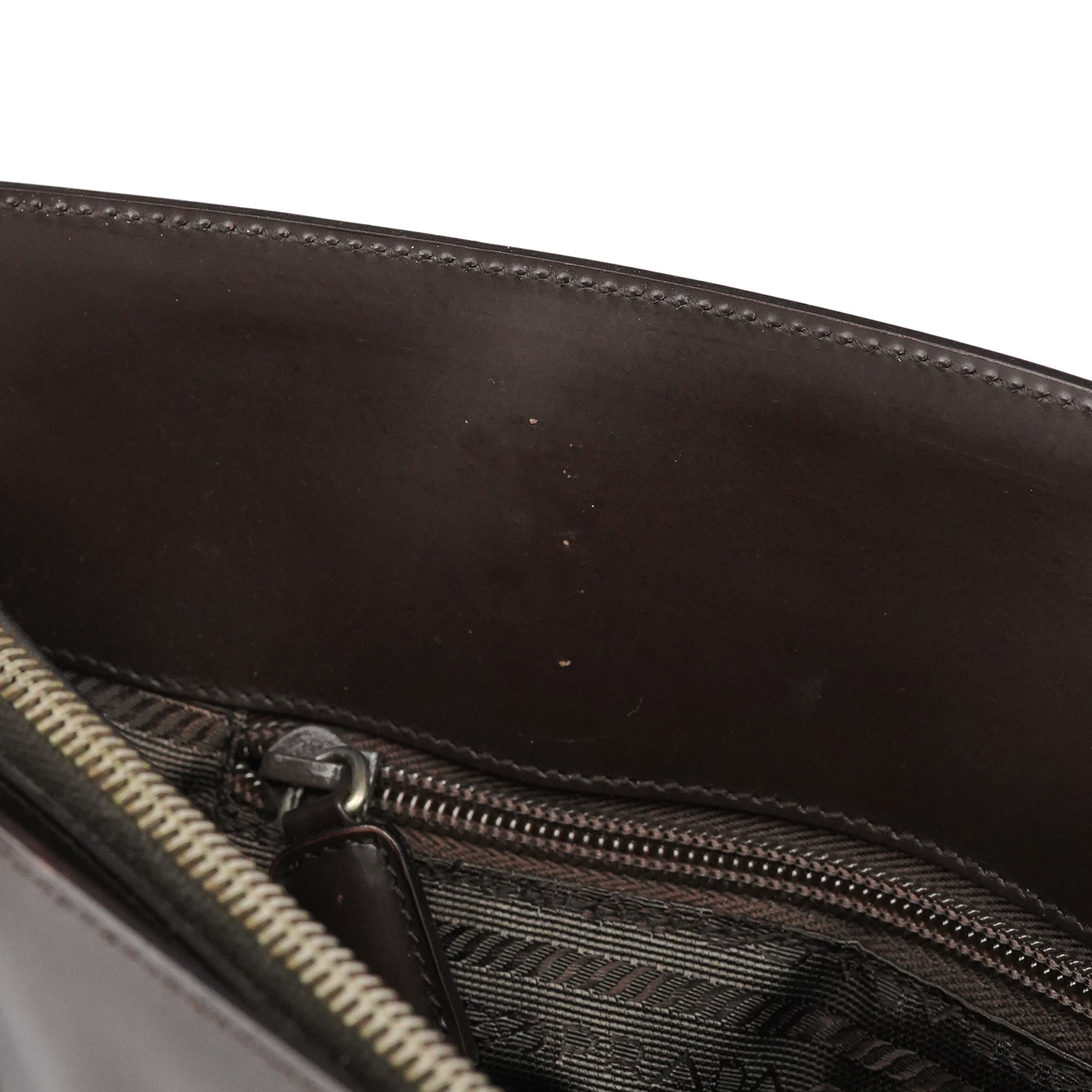 Prada 1995 Brown Spazzolato Sport Tote Bag