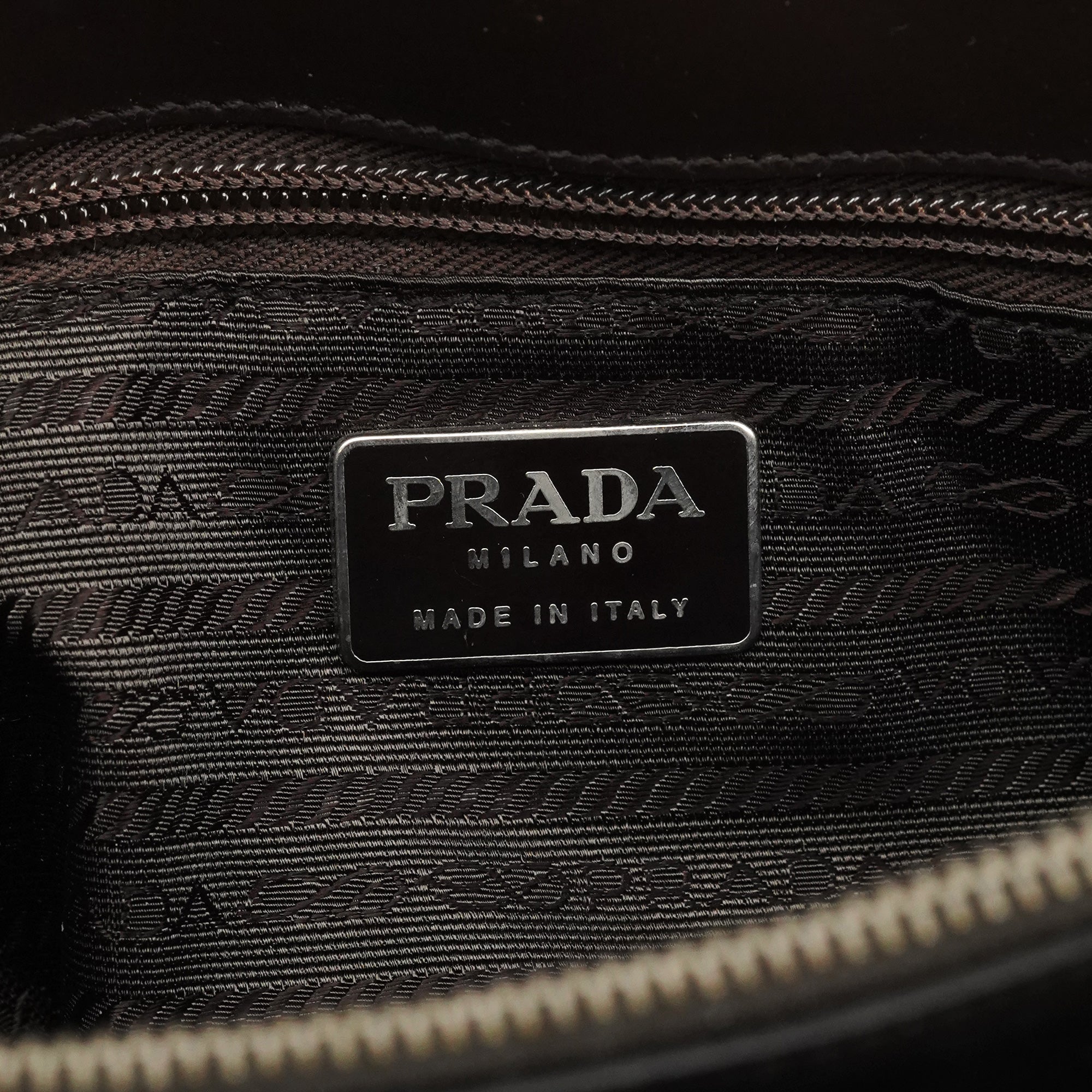 Prada 1995 Brown Spazzolato Sport Tote Bag