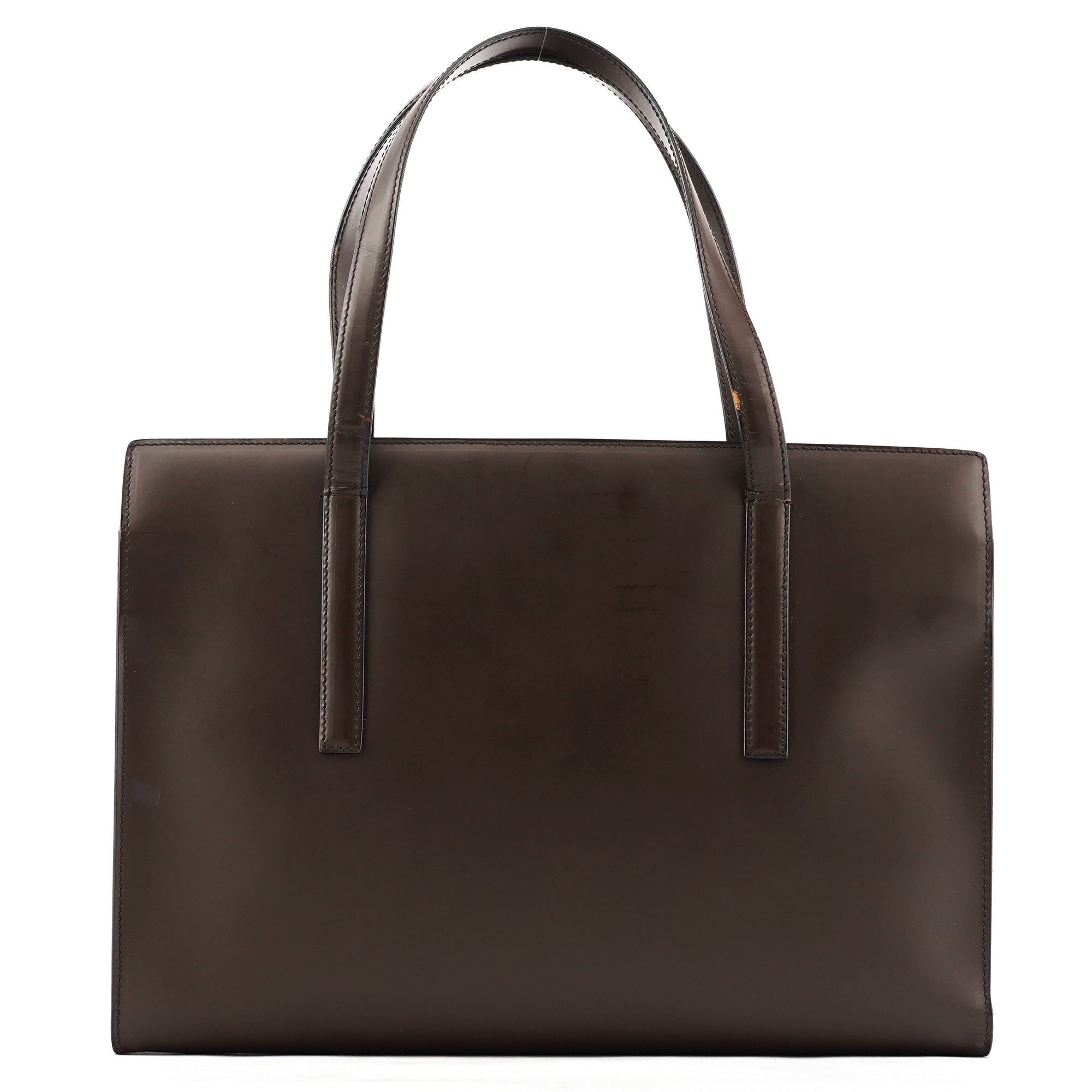 Prada 1995 Brown Spazzolato Sport Tote Bag