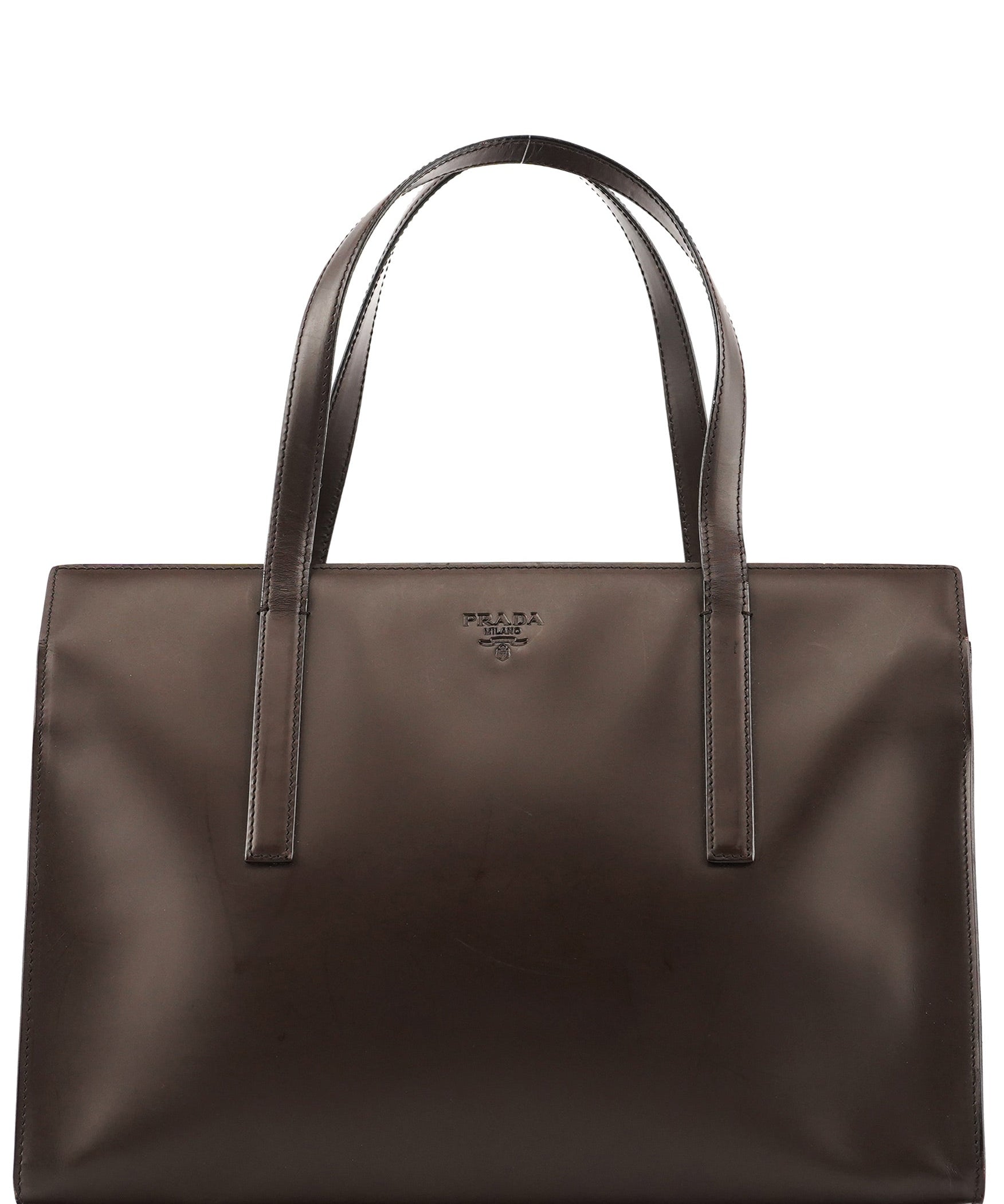 Prada 1995 Brown Spazzolato Sport Tote Bag