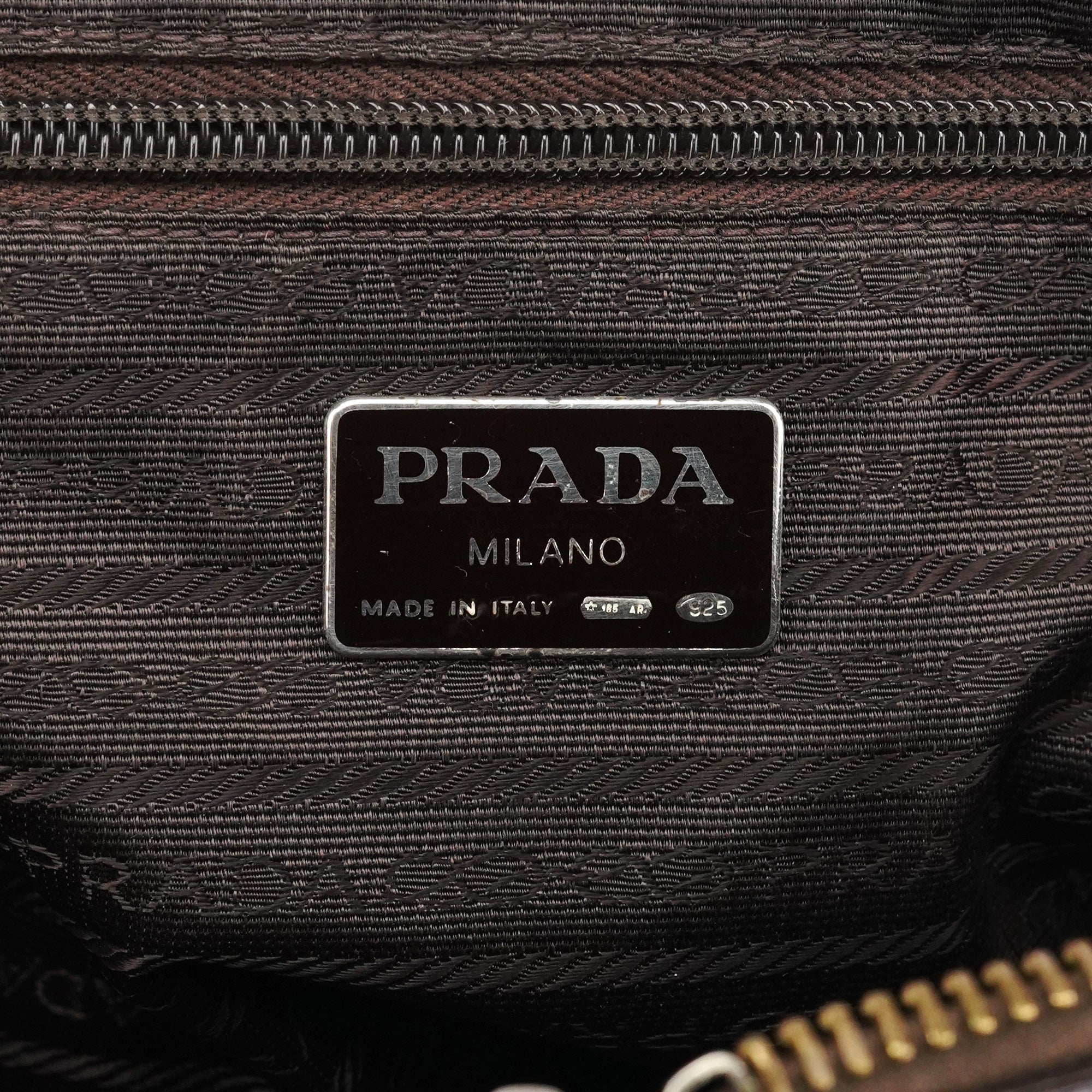 Prada 1995 Brown Spazzolato Sport Tote Bag
