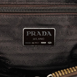 Prada 1995 Brown Spazzolato Sport Tote Bag