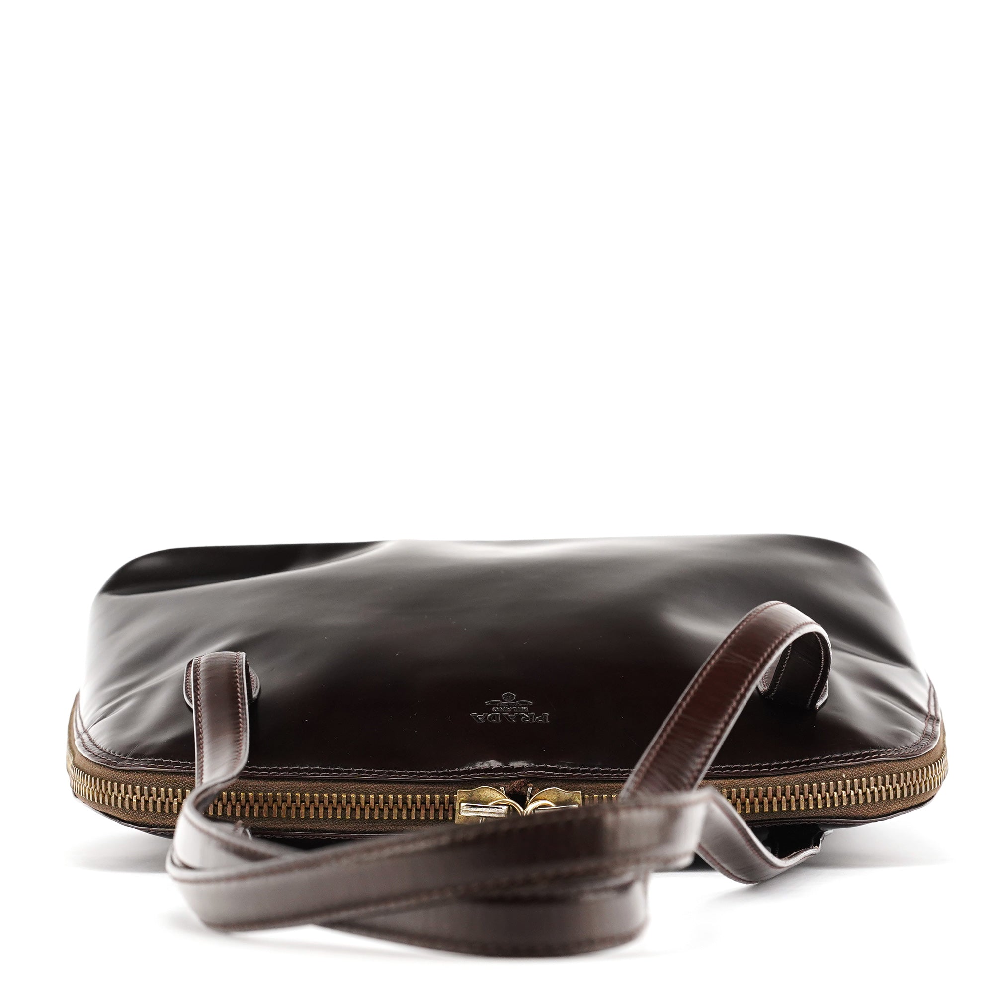 Prada 1995 Brown Spazzolato Sport Tote Bag