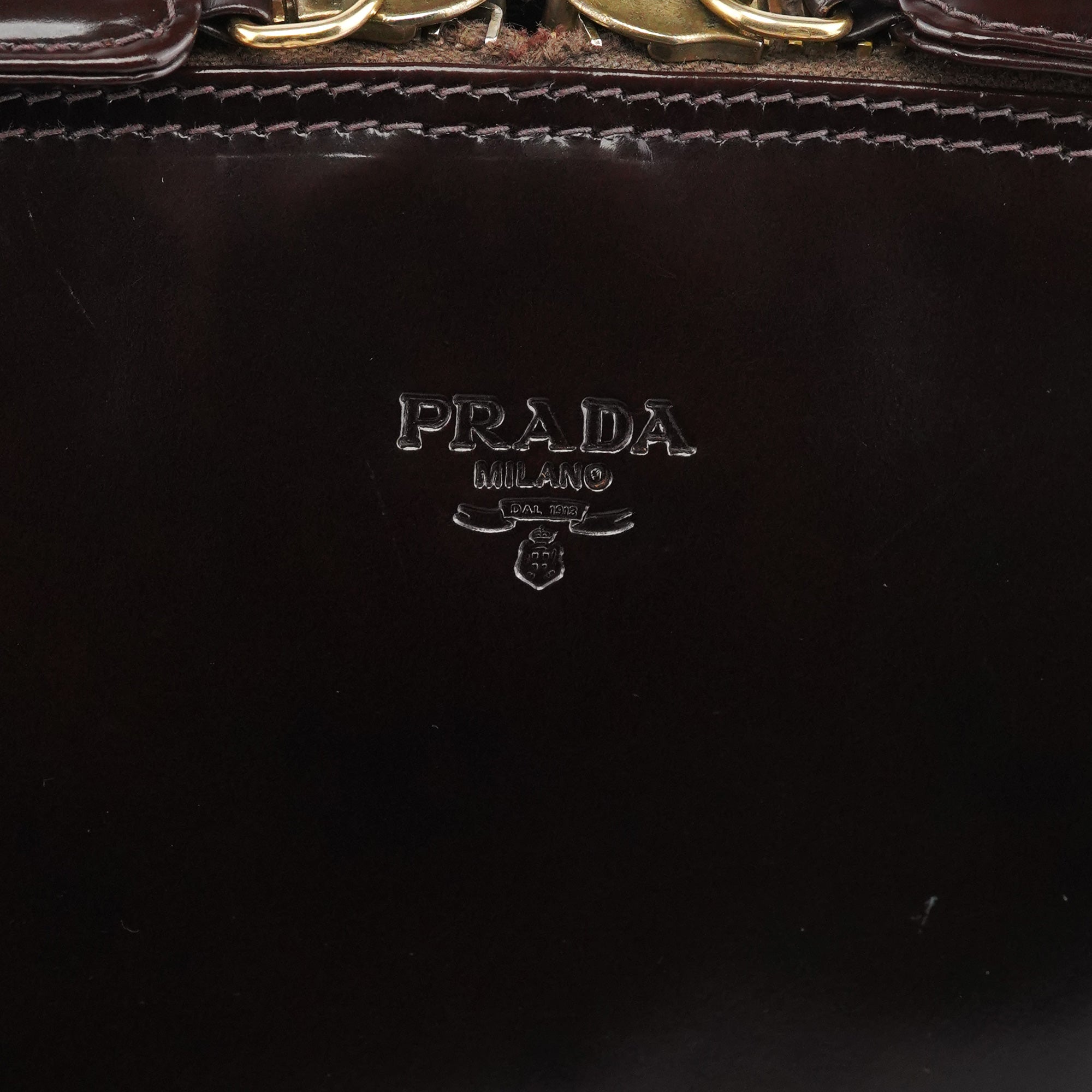 Prada 1995 Brown Spazzolato Sport Tote Bag