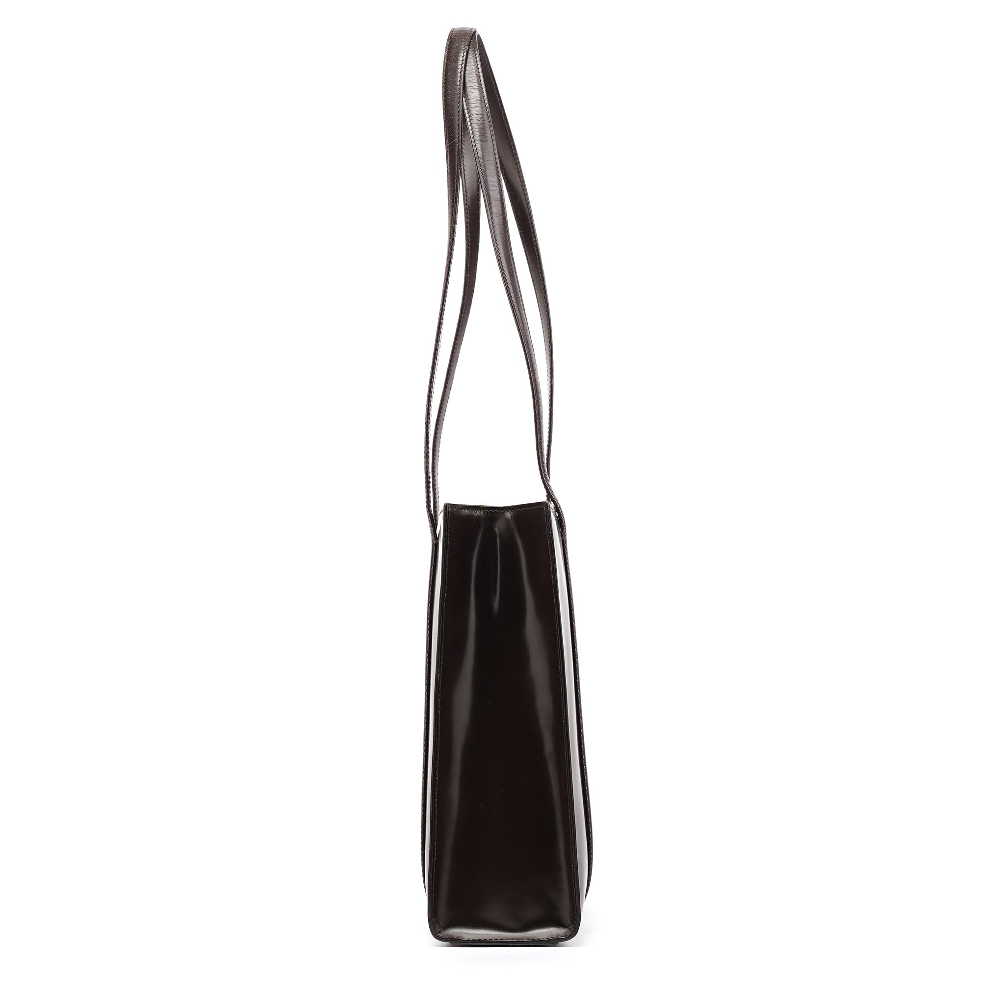 Prada 1995 Spazzolato Sport tote i brunt laklæder