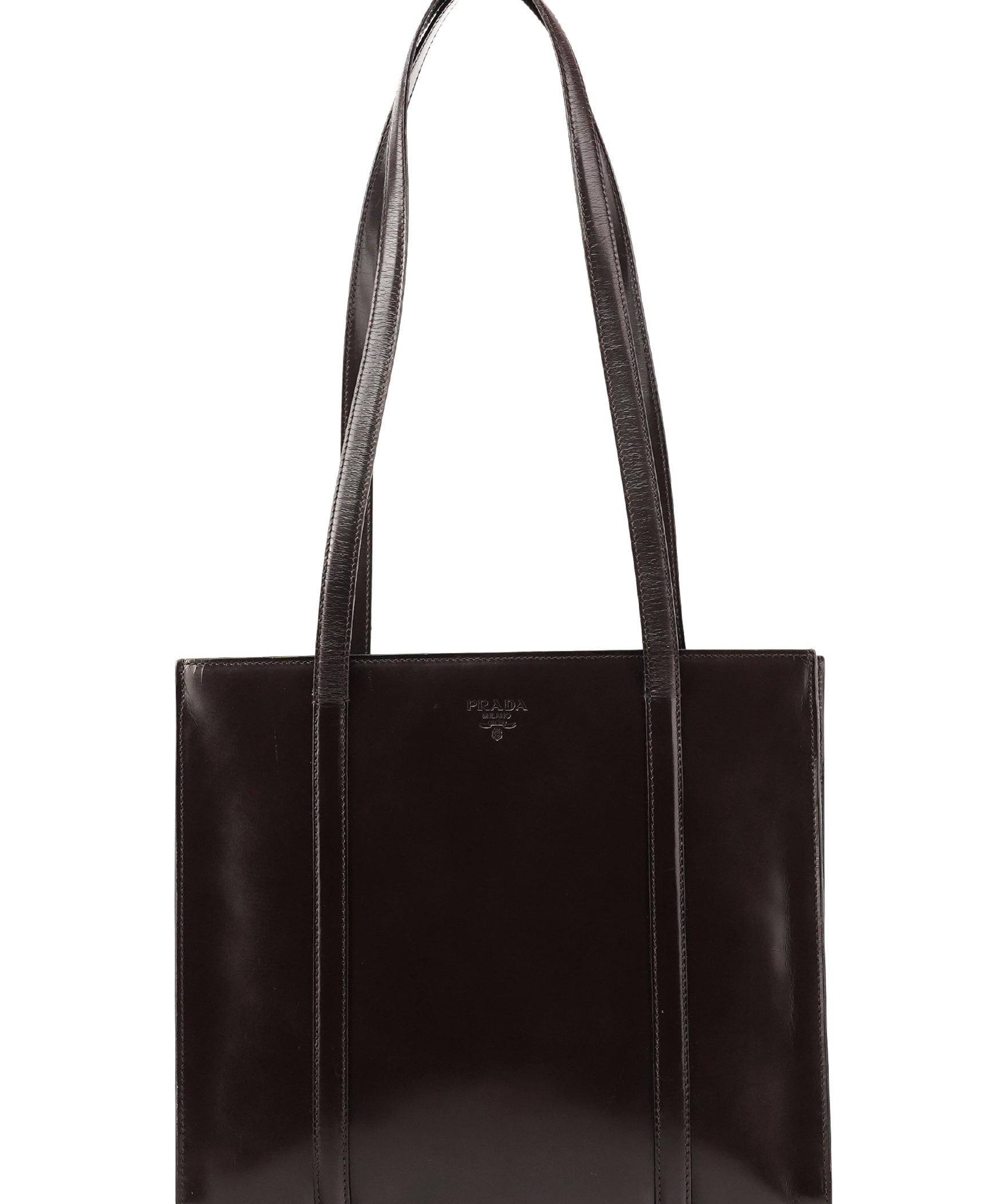 Prada 1995 Brown Spazzolato Sport Tote Bag