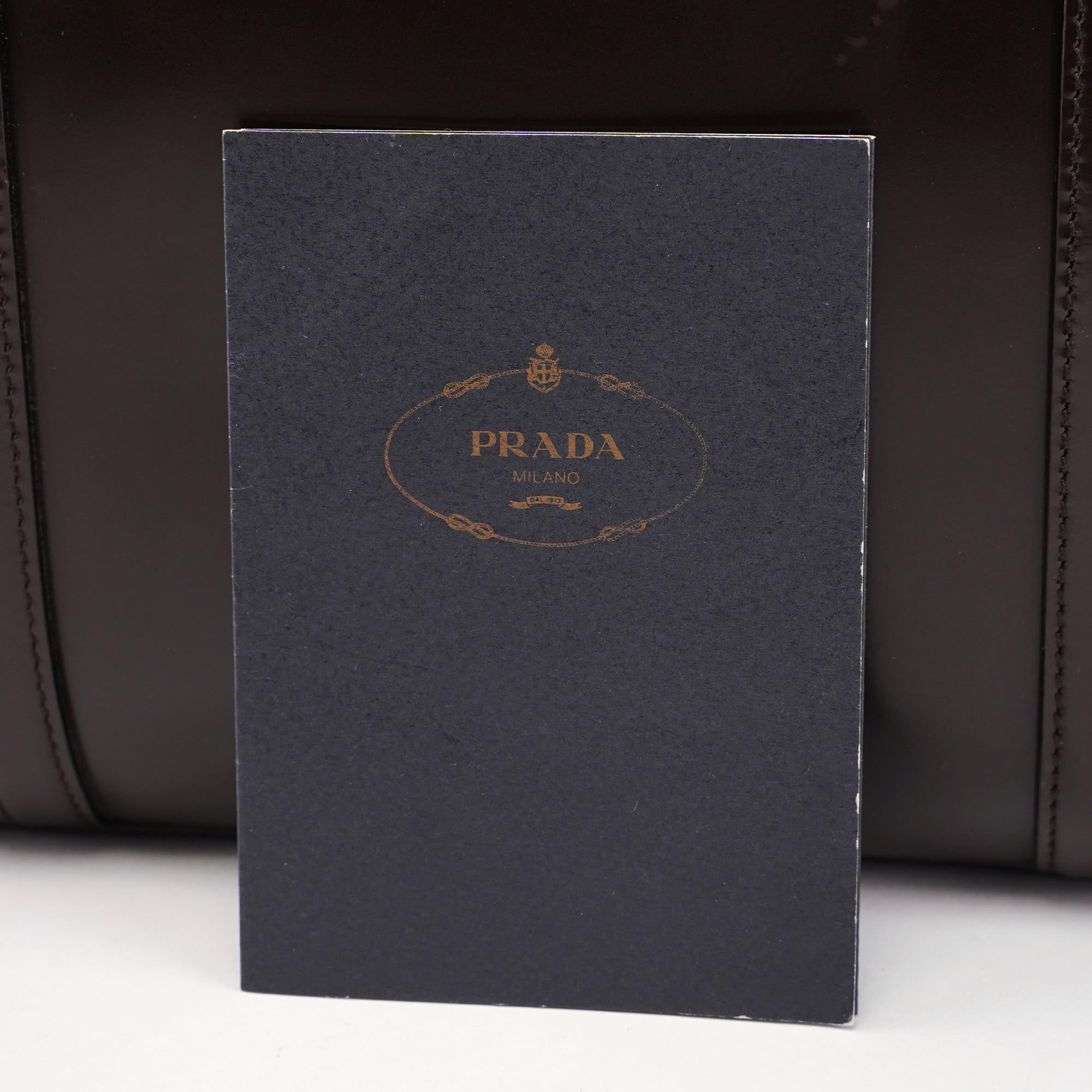 Prada 1995 Tote Bag aus braunem Spazzolato-Leder