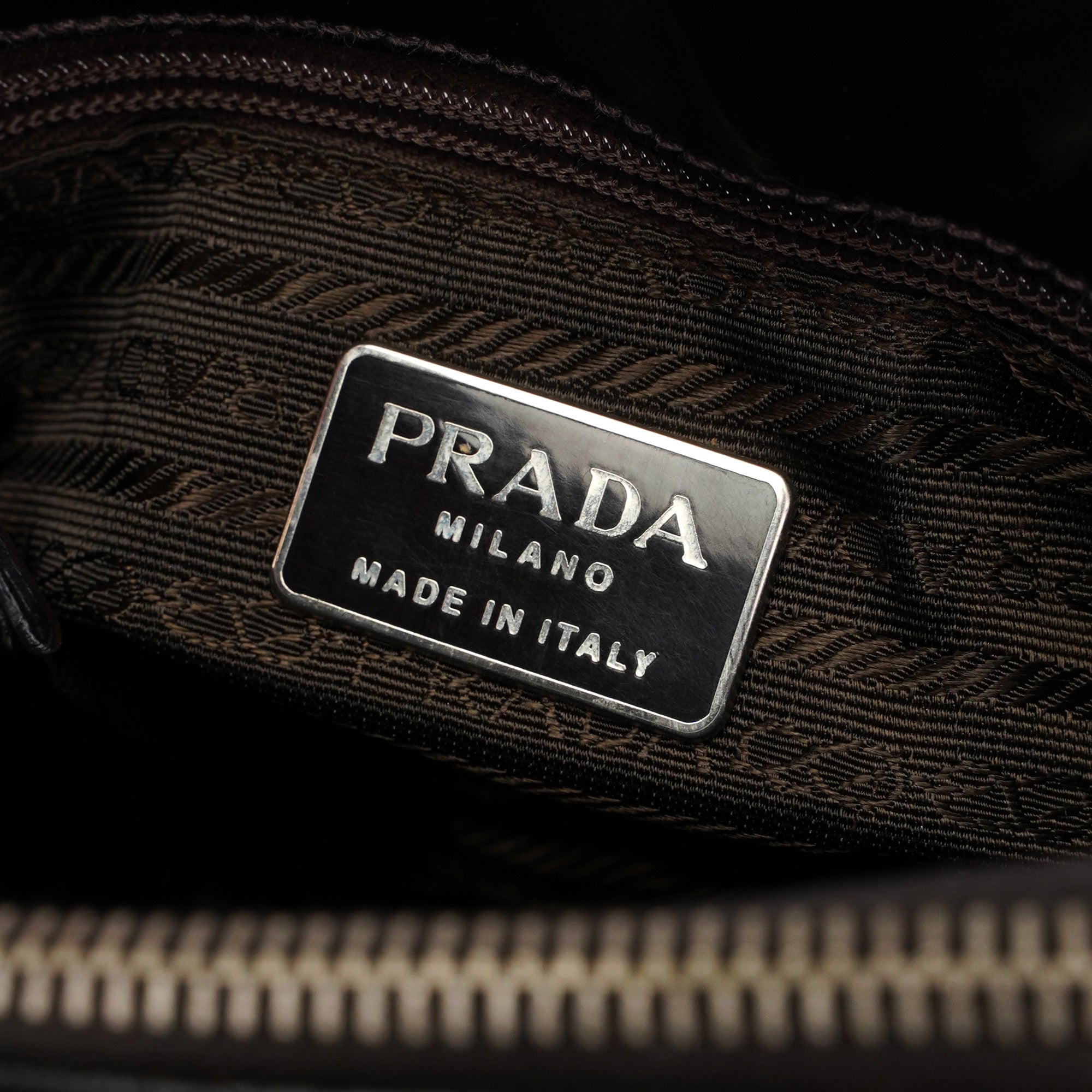 Prada 1995 Brown Spazzolato Tote Bag