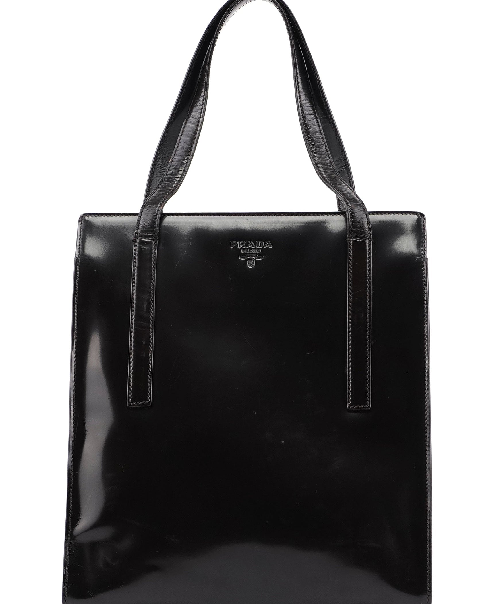 Prada 1995 Brown Spazzolato Tote Bag