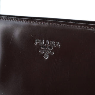 Prada 1995 Brown Spazzolato Tote Bag