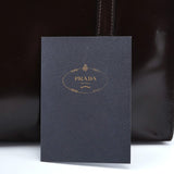 Prada 1995 Brown Spazzolato Tote Bag