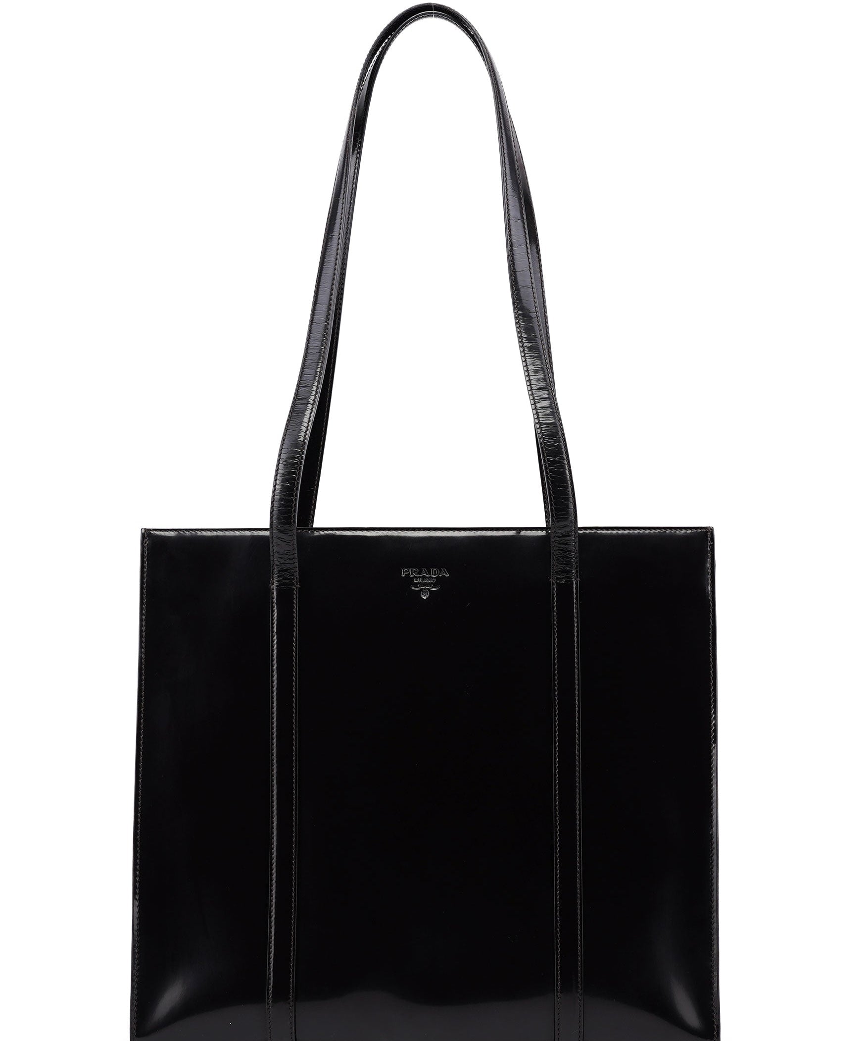 Prada 1995 Brown Spazzolato Tote Bag