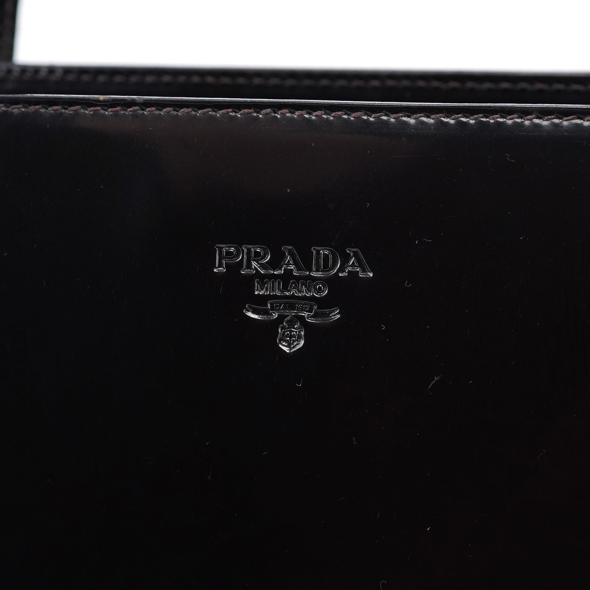 Prada 1995 Brown Spazzolato Tote Bag