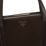 Prada 1995 Brown Vitello Sport Tote Bag