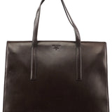 Prada 1995 Brown Vitello Sport Tote Bag