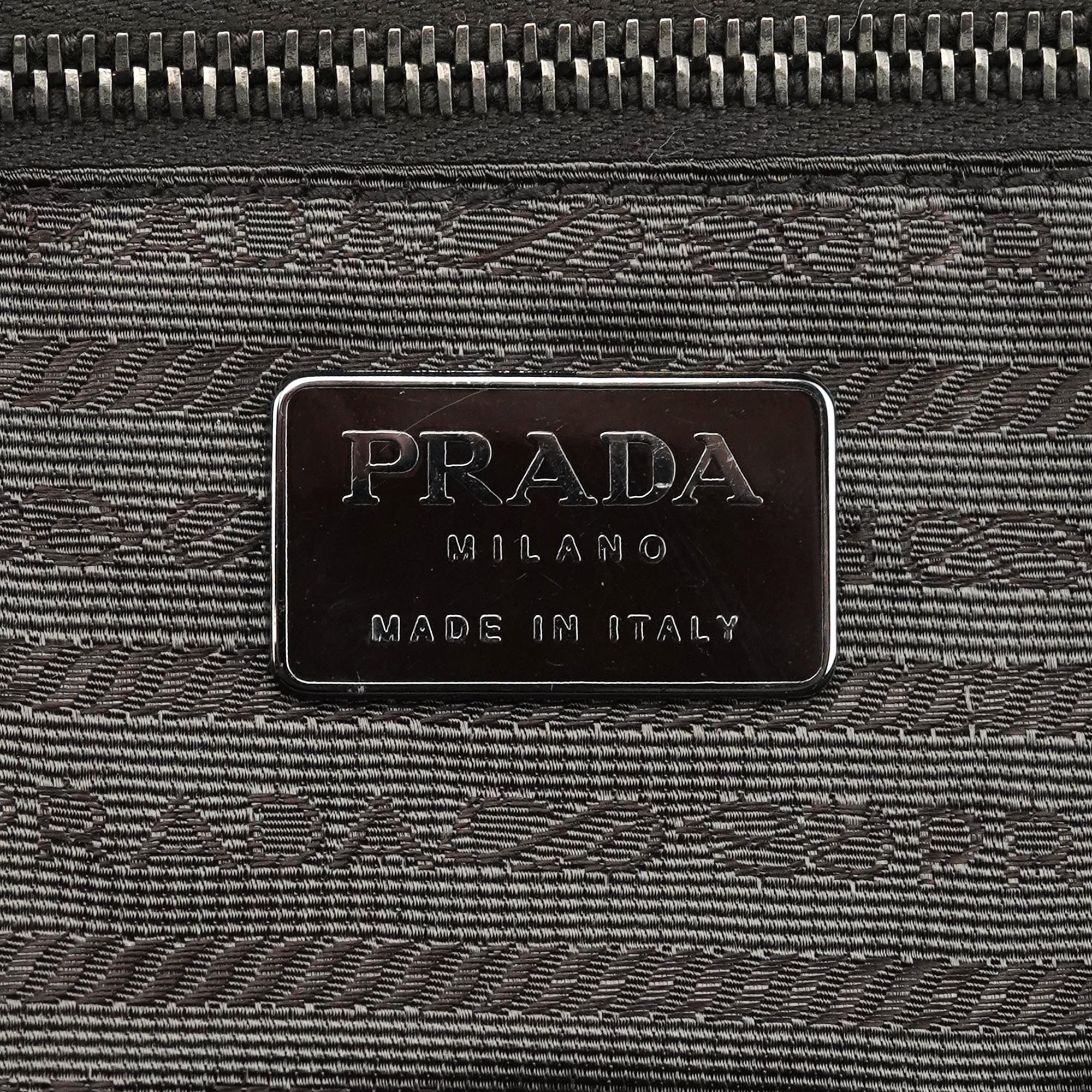 Prada 1995 Brown Vitello Sport Tote Bag