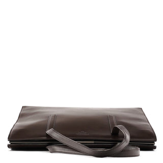 Prada 1995 Brown Vitello Sport Tote Bag
