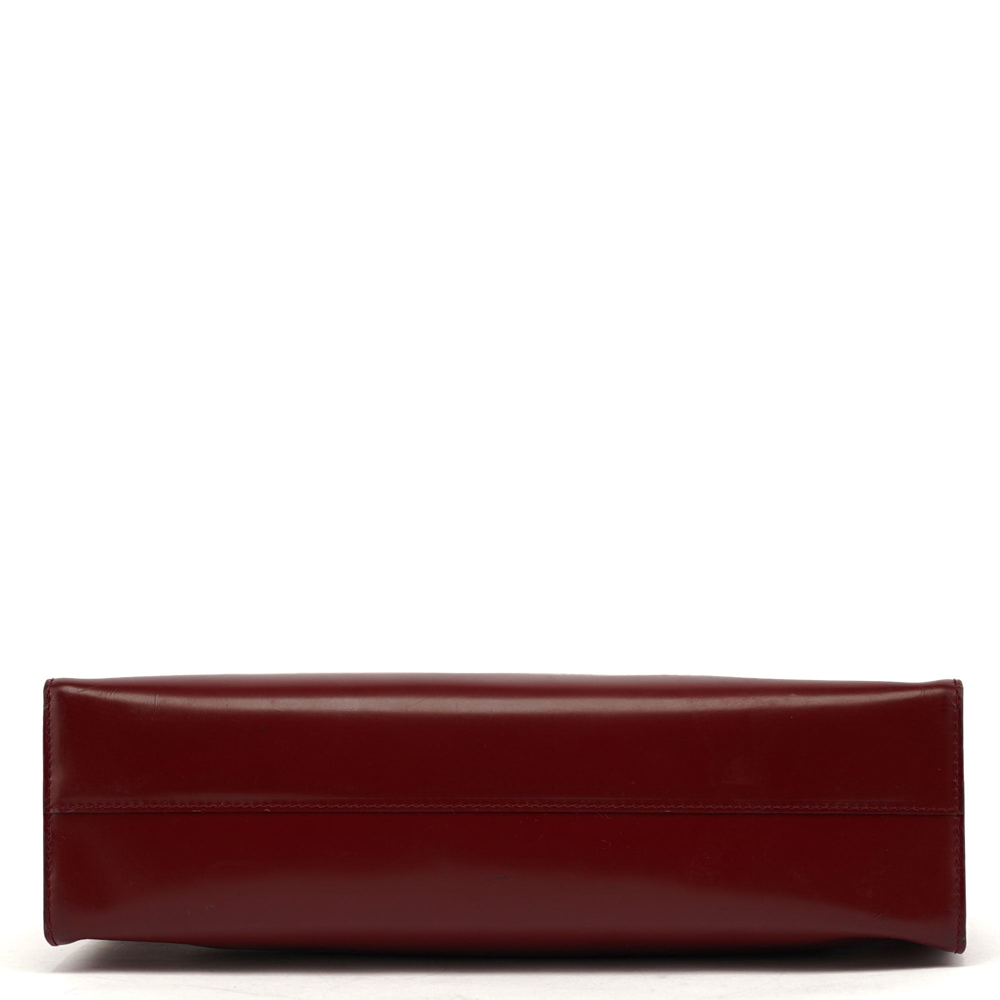 Prada 1995 Spazzolato Tote Bag in Bordeaux
