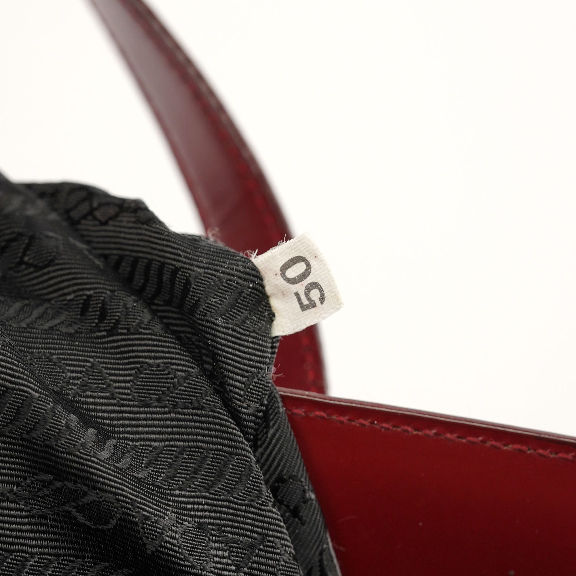 Prada 1995 Spazzolato Tote Bag in Bordeaux
