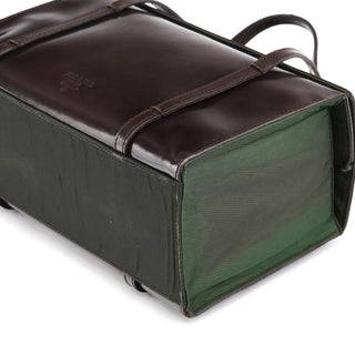 Prada 1995 Dark Brown Spazzolato Box Tote Bag