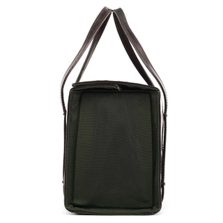 Prada 1995 Dark Brown Spazzolato Box Tote Bag