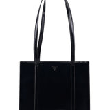 Prada 1995 Dark Navy Spazzolato Tote Bag