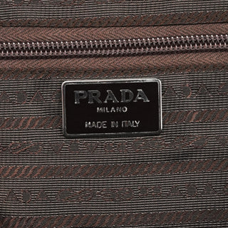 Prada 1995 Green Tessuto Nappa Nylon Tote Bag