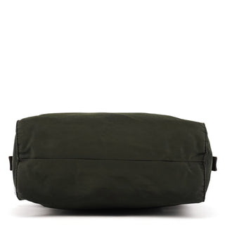Prada 1995 Green Tessuto Nappa Nylon Tote Bag